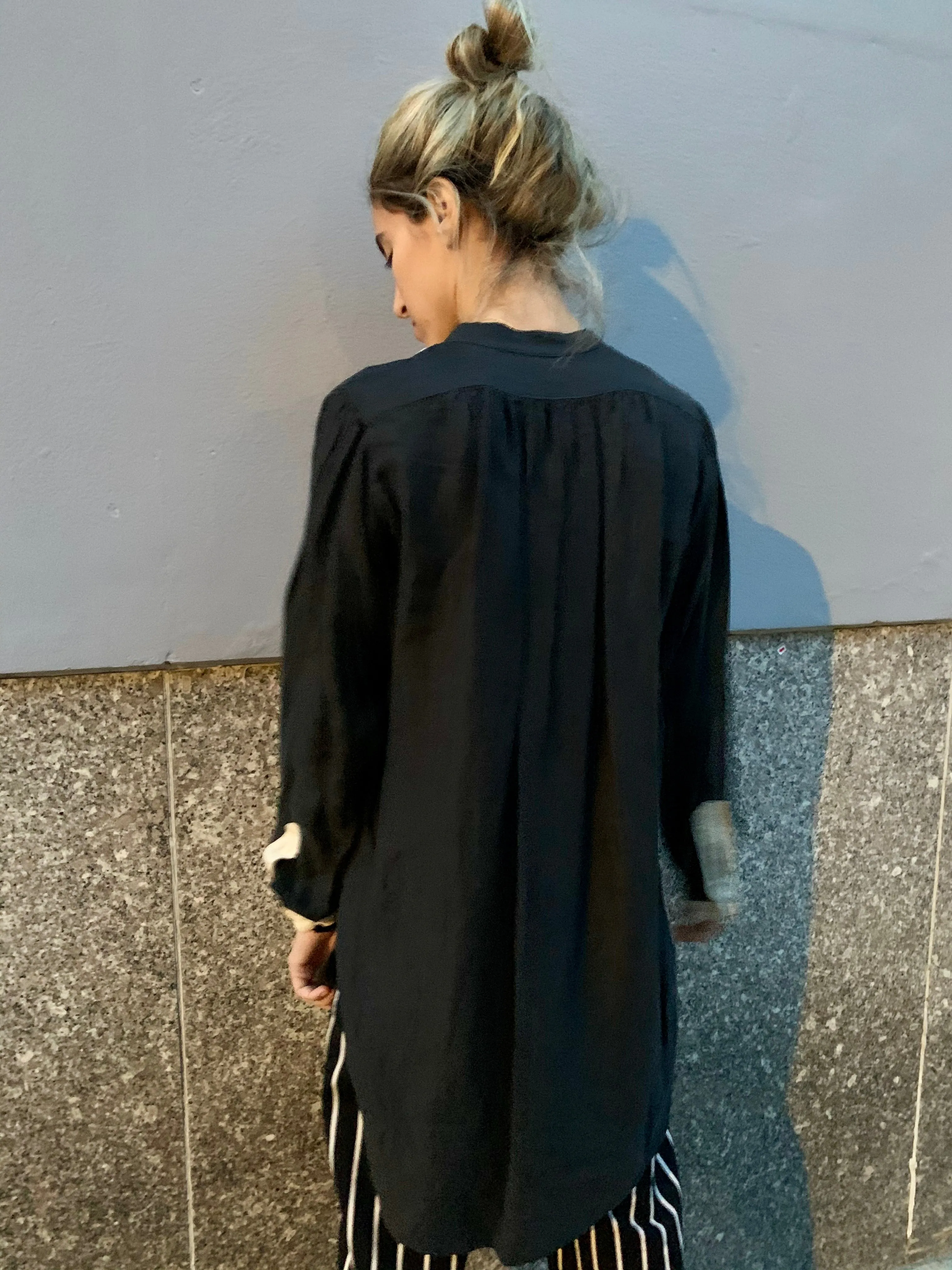 1990/2000's Tuxedo Shirt Blouse