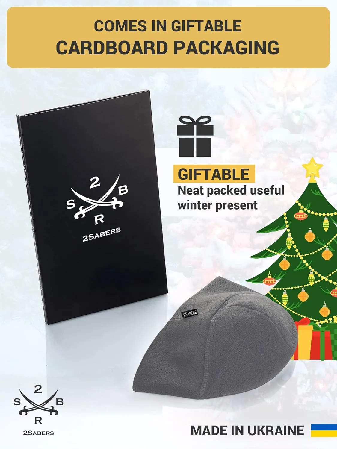 2SBR 2SABERS Fleece Winter Beanie with Visor - Men Women - Earflap Brim Skull Watch Cap Hat