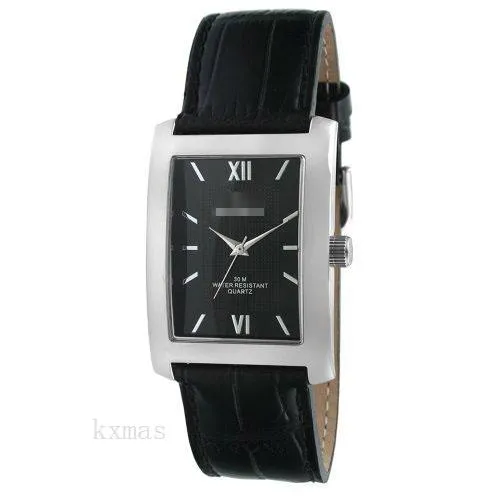 Affordable Trendy Leather 22 mm Replacement Watch Band 2033BK_K0027888