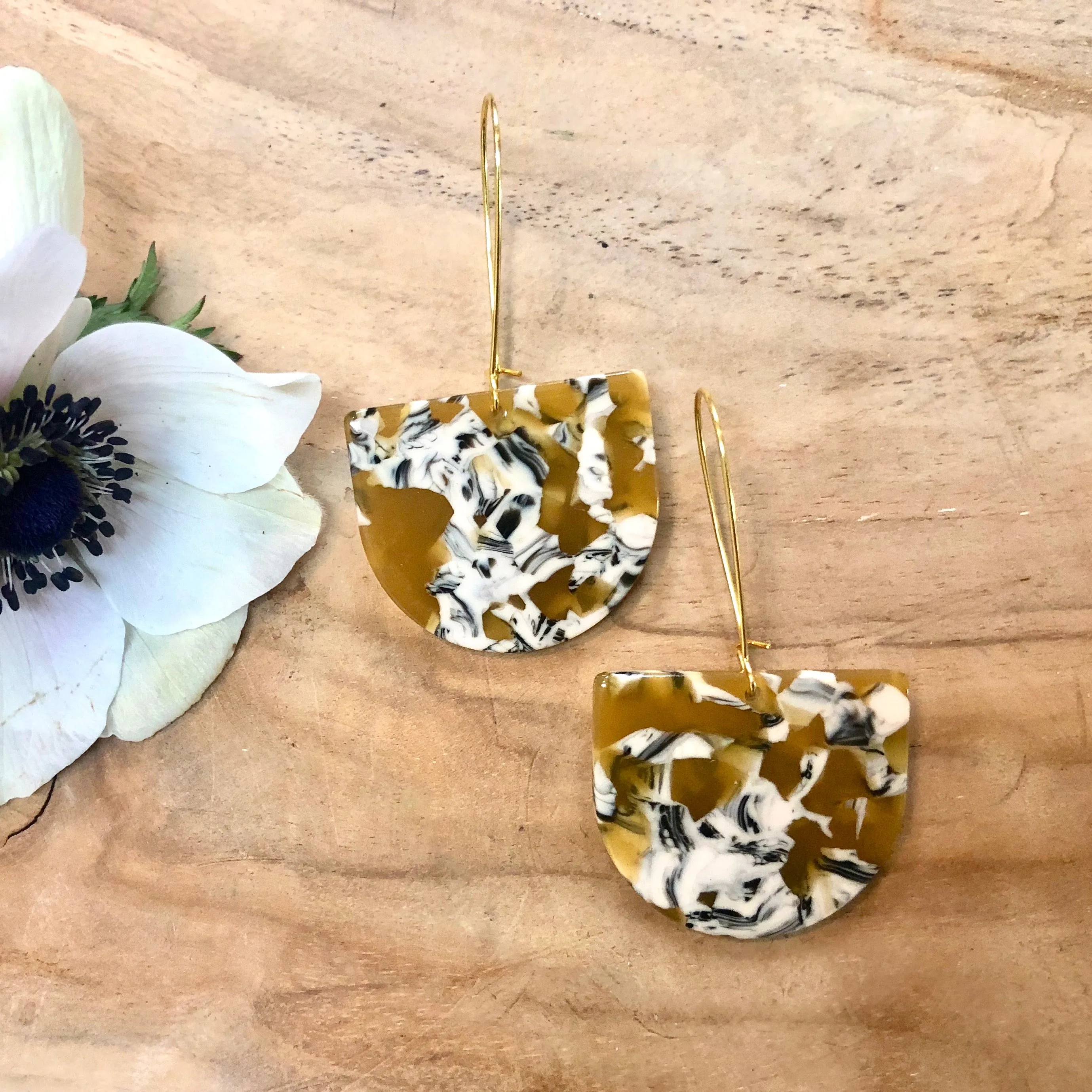 Andie Earrings - Mustard