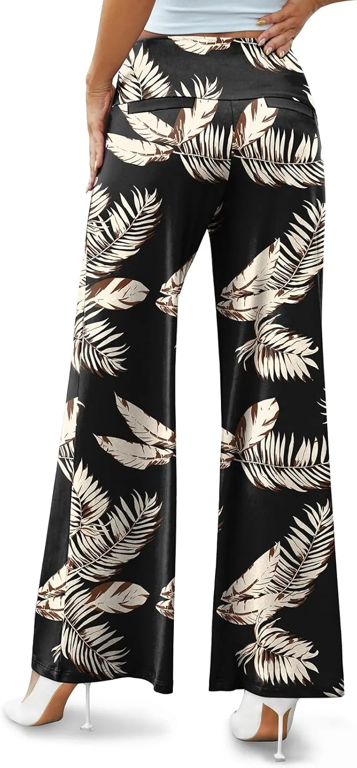 Arolina Women's Stretchy Wide Leg Palazzo Lounge Pants Casual Comfy High Waist Palazzo Pants