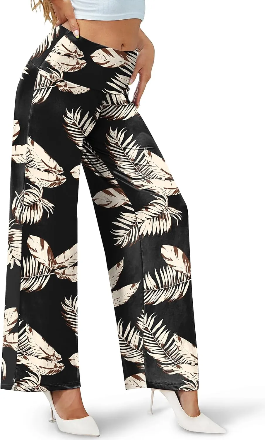 Arolina Women's Stretchy Wide Leg Palazzo Lounge Pants Casual Comfy High Waist Palazzo Pants