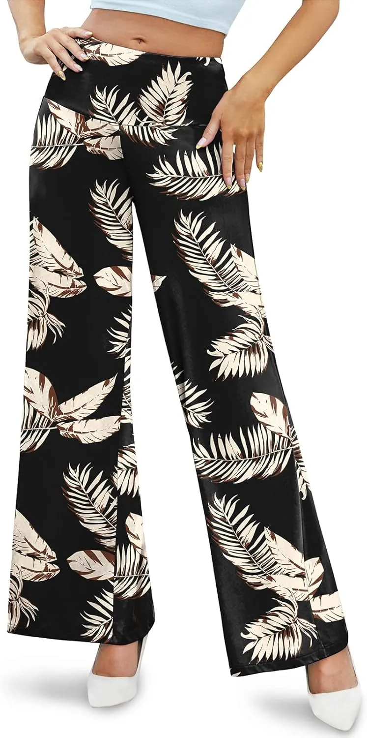 Arolina Women's Stretchy Wide Leg Palazzo Lounge Pants Casual Comfy High Waist Palazzo Pants