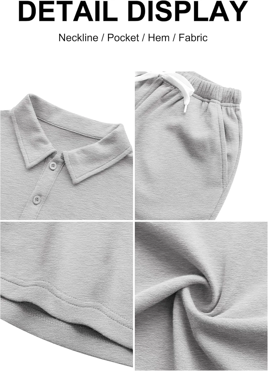 Boys Summer Solid Color Short Sleeve Polo Shirt And Shorts Sets for Kids6-15 Years