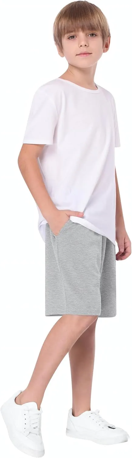 Boys Summer Solid Color Short Sleeve Polo Shirt And Shorts Sets for Kids6-15 Years