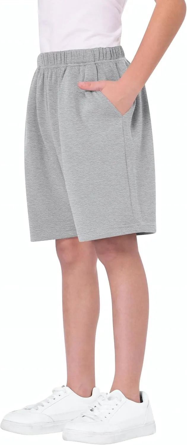 Boys Summer Solid Color Short Sleeve Polo Shirt And Shorts Sets for Kids6-15 Years