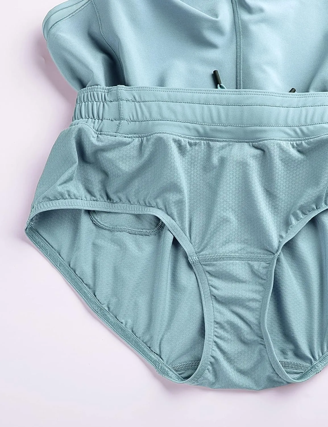 CRZ YOGA Athletic Shorts for Women with Zip Pocket, 2.5" Mid Waist Mesh Liner Shorts for Running Gym Workout