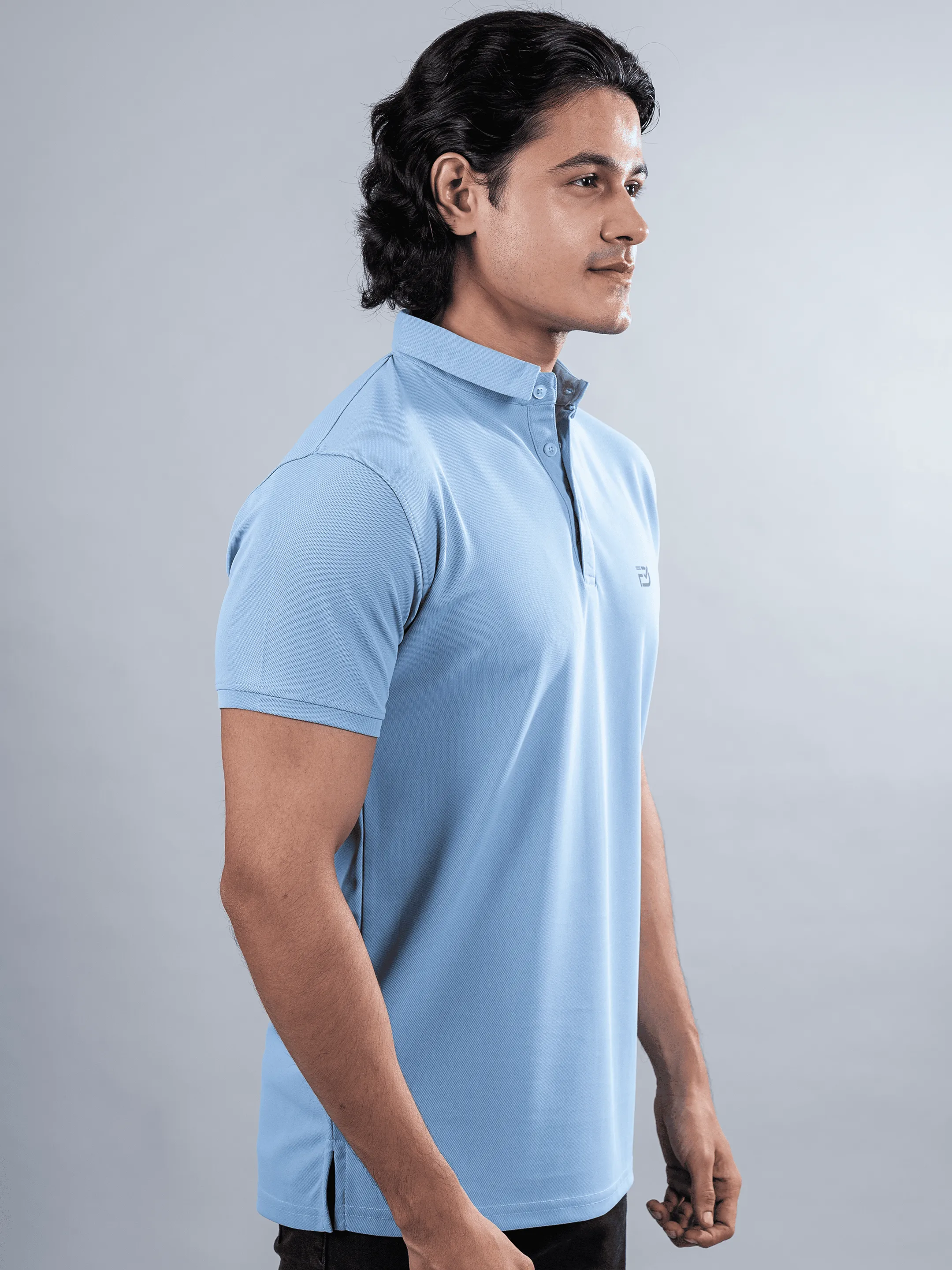 Elite Sky Matty Polo T-shirts | FabDone