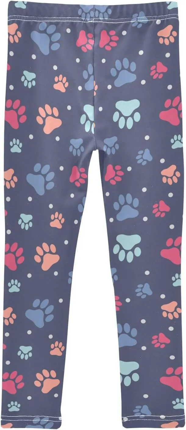 Emelivor Girls Leggings Ankle Length Leggings for Girls Soft Stretch Yoga Pants Athletic Leggings for Kids 4-10 Years