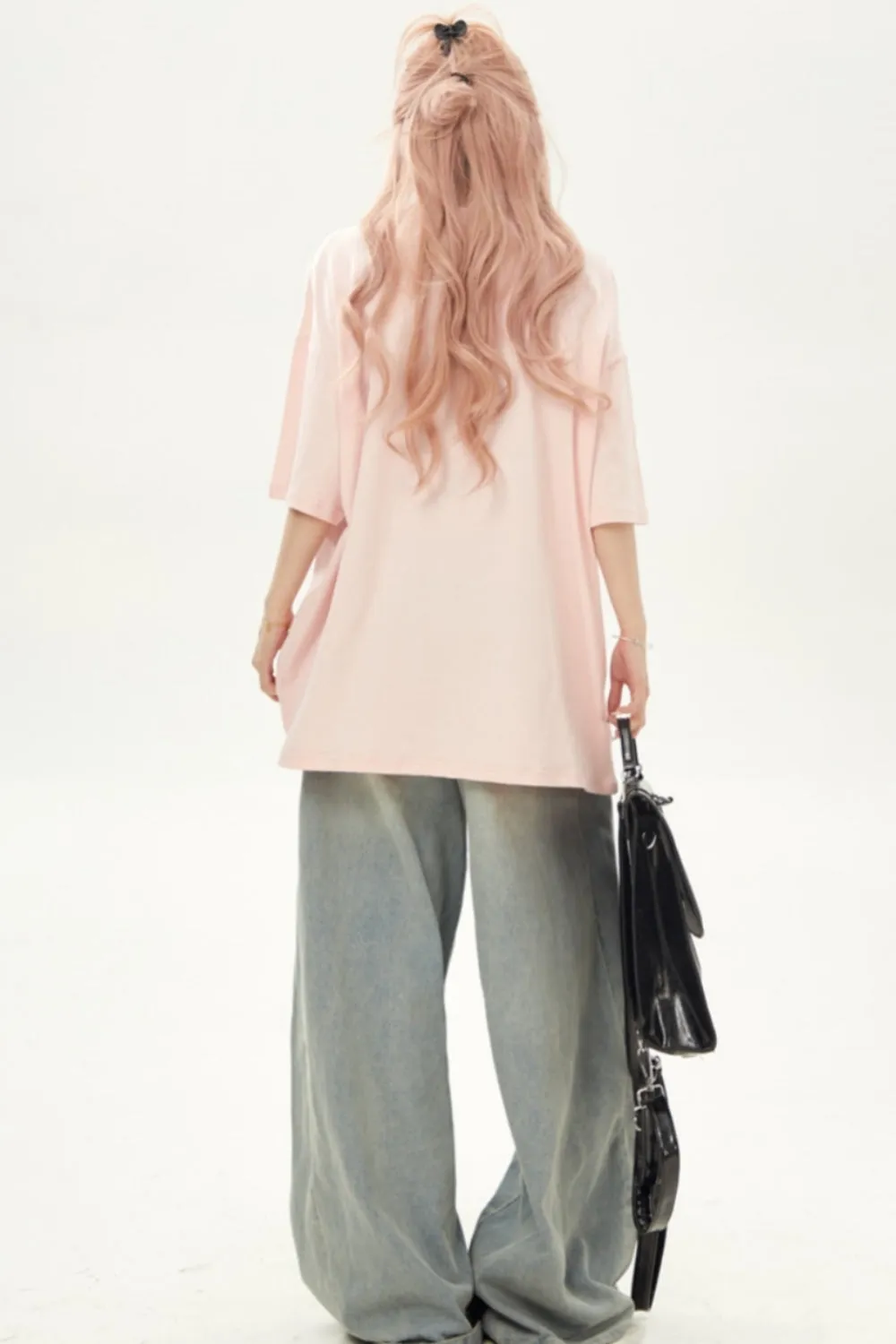 Feminine Butterfly Print Loose Fit T-shirt