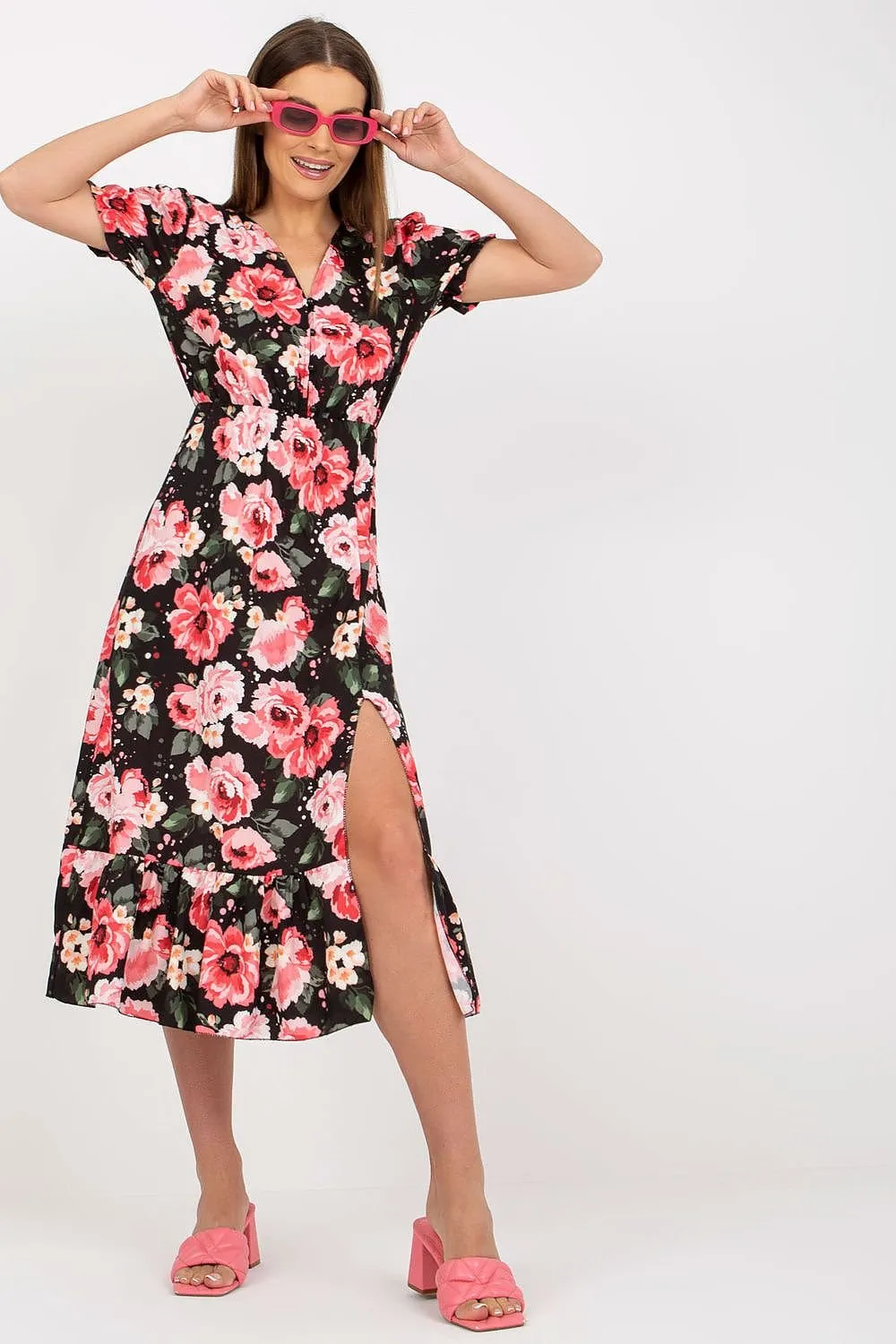 Floral Breeze Button-Up Dress