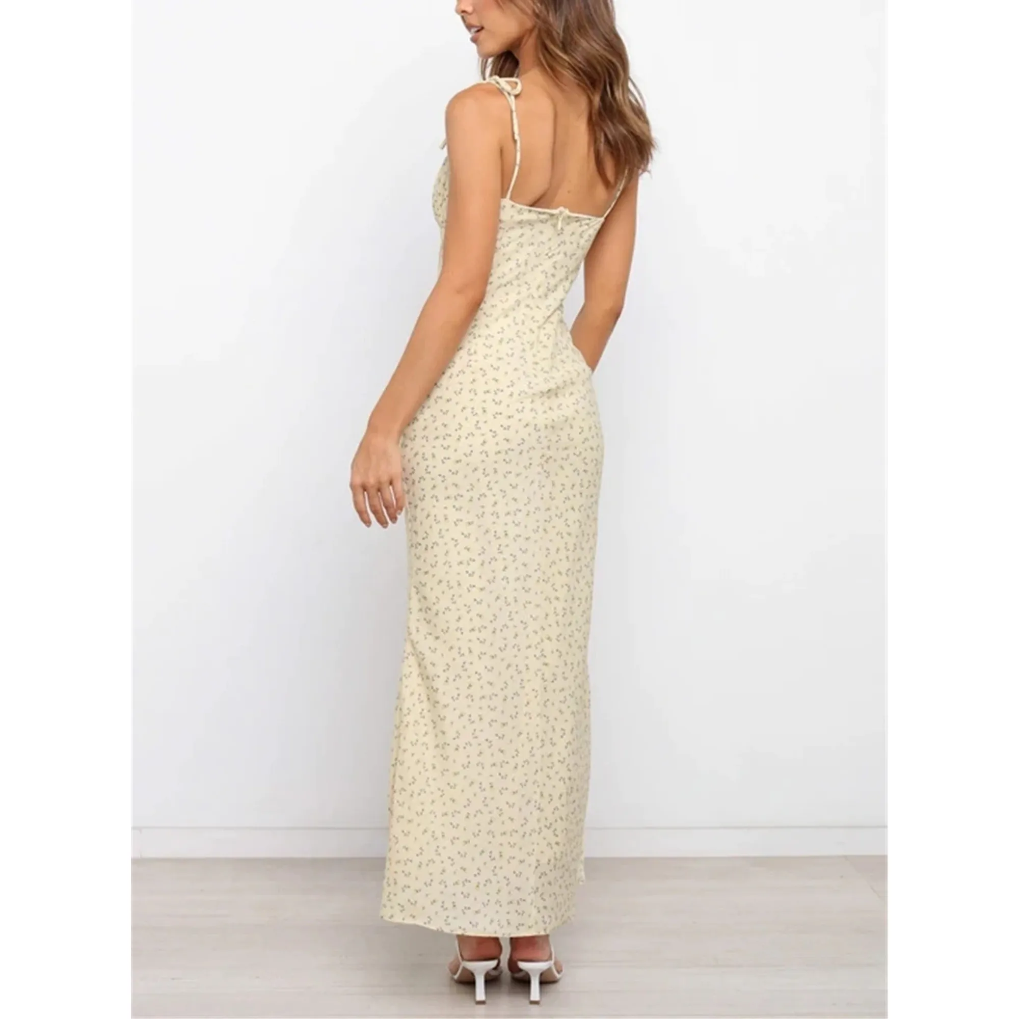 Floral Print Elegant Maxi Sundress