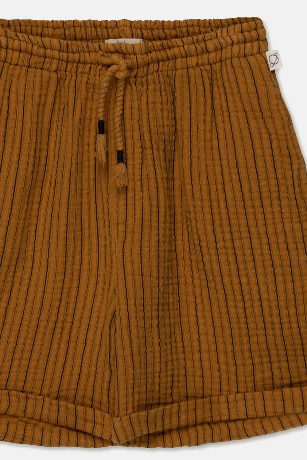 Gauze Stripe Bermuda Shorts