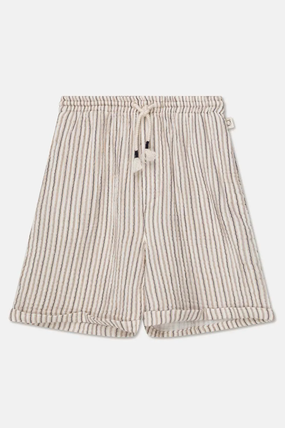 Gauze Stripe Bermuda Shorts
