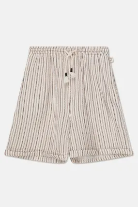 Gauze Stripe Bermuda Shorts