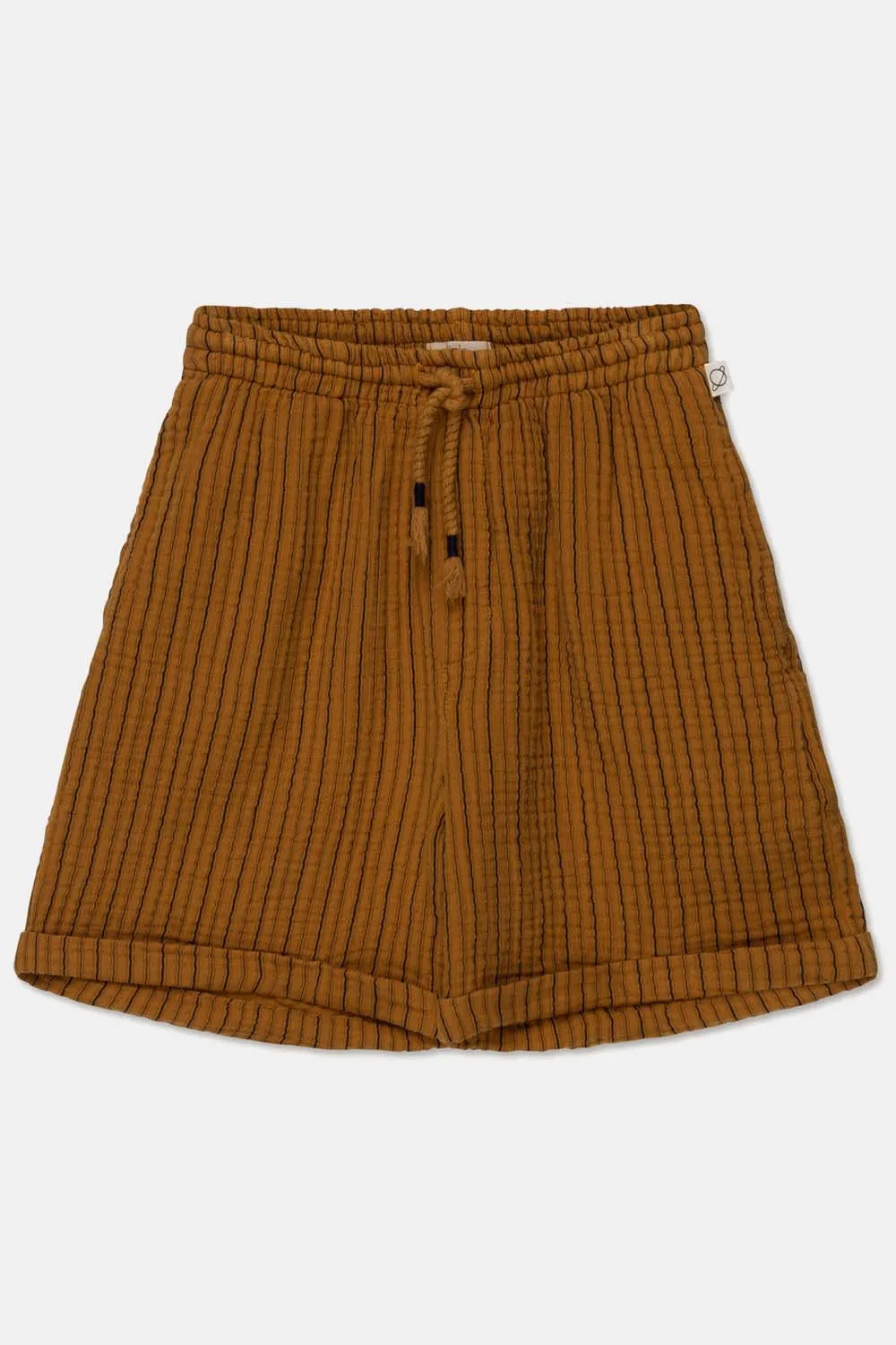 Gauze Stripe Bermuda Shorts