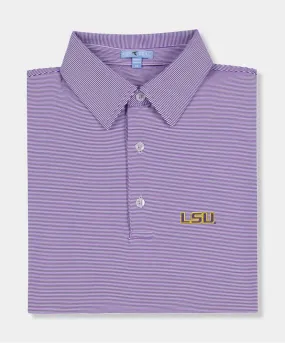 Genteal - LSU Pinstripe Performance Polo