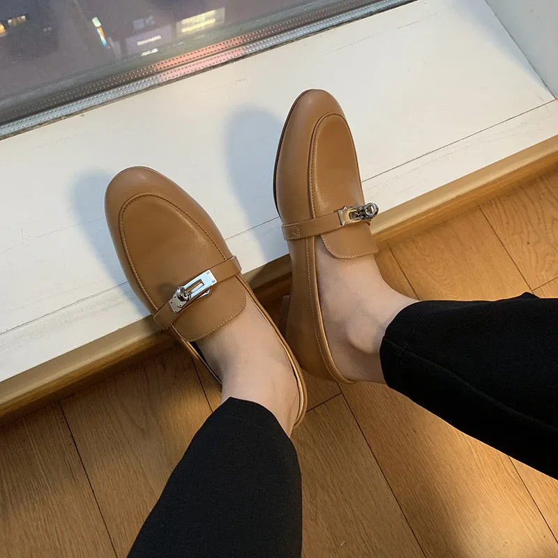 Genuine First Layer Cowhide City Walk Loafers