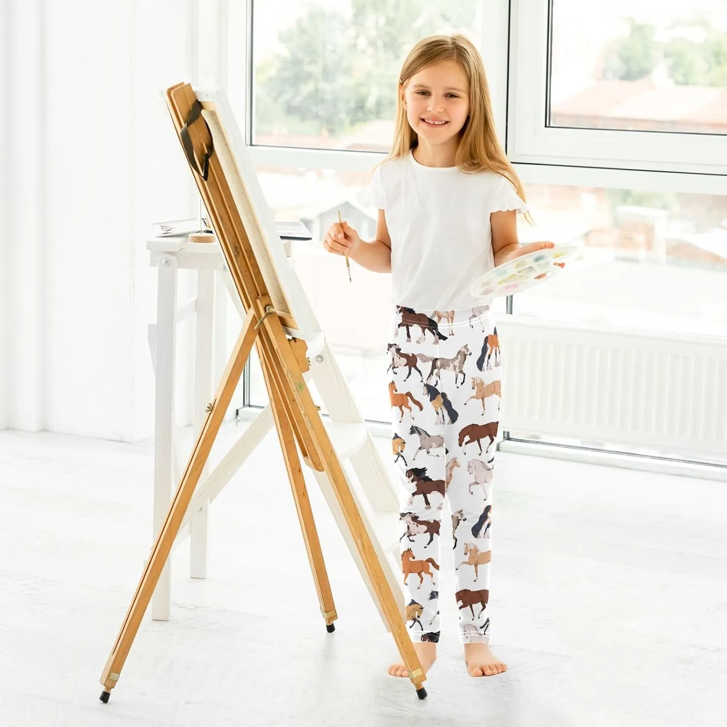 Girls Leggings Soft Toddler Leggings for Girls Kids Pants Size 4T-10T