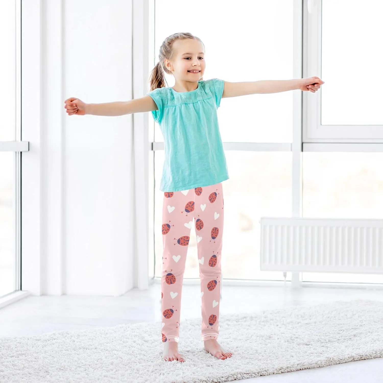 Girls Leggings Soft Toddler Leggings for Girls Kids Pants Size 4T-10T