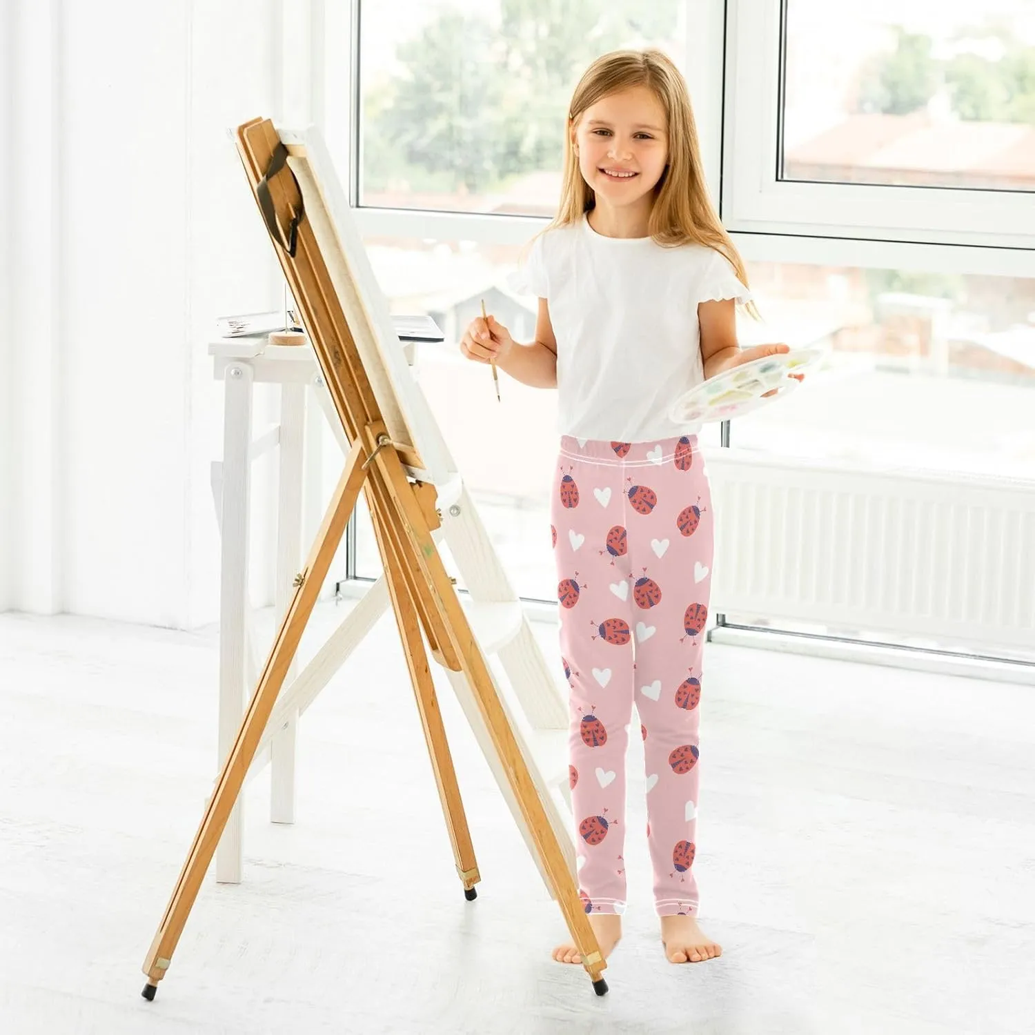 Girls Leggings Soft Toddler Leggings for Girls Kids Pants Size 4T-10T