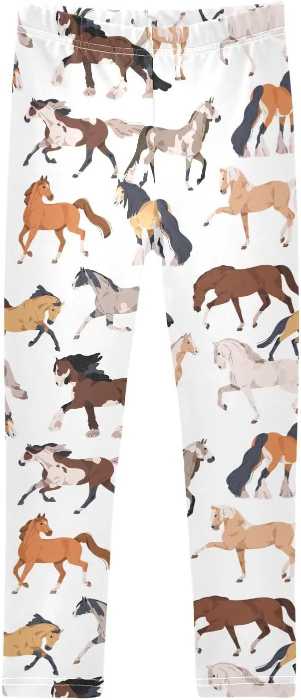 Girls Leggings Soft Toddler Leggings for Girls Kids Pants Size 4T-10T