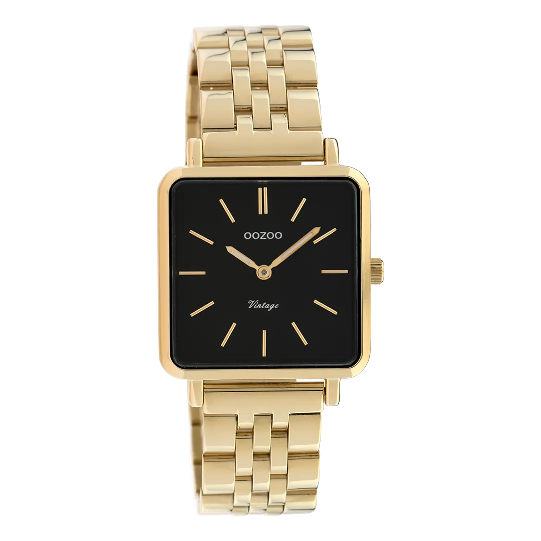 Gold coloured OOZOO watch with gold coloured stainless steel bracelet - C9957