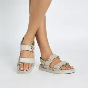Hendrix Sandal in Nude Smooth