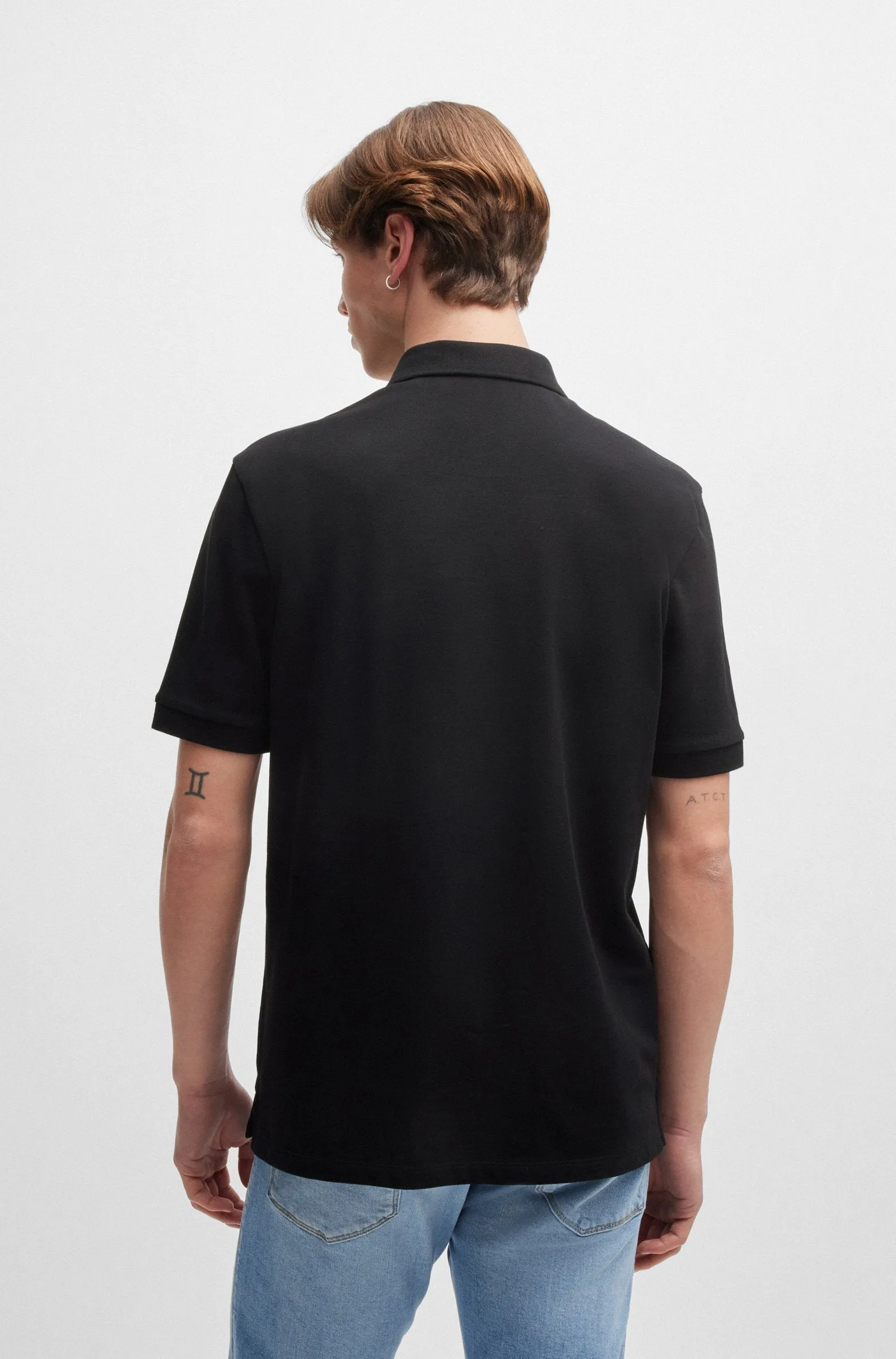 HUGO Dereso_Gel Polo Shirt 10266059 001 Black