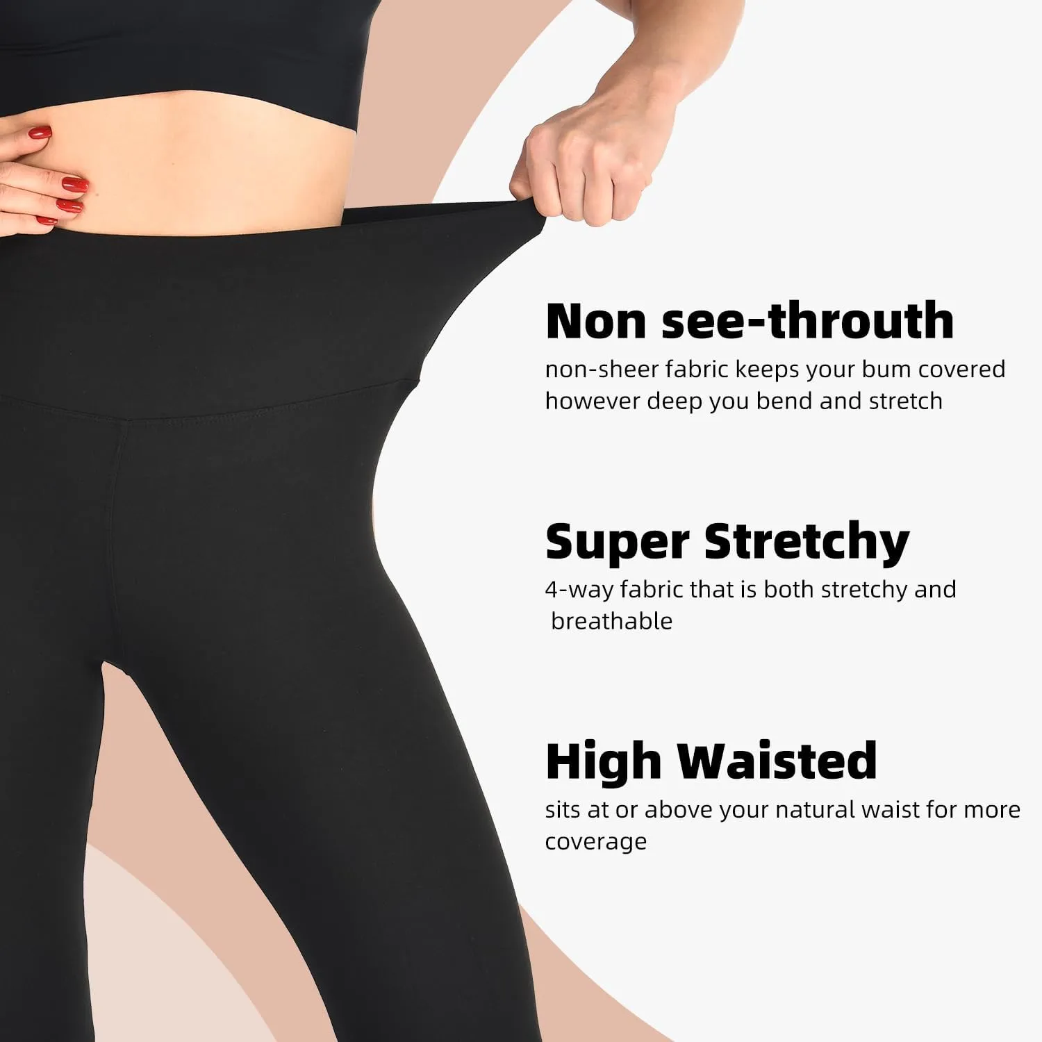 Ipletix Leggings for Women, High Waisted Leggings Buttery Soft Non See Through Workout Yoga Pants