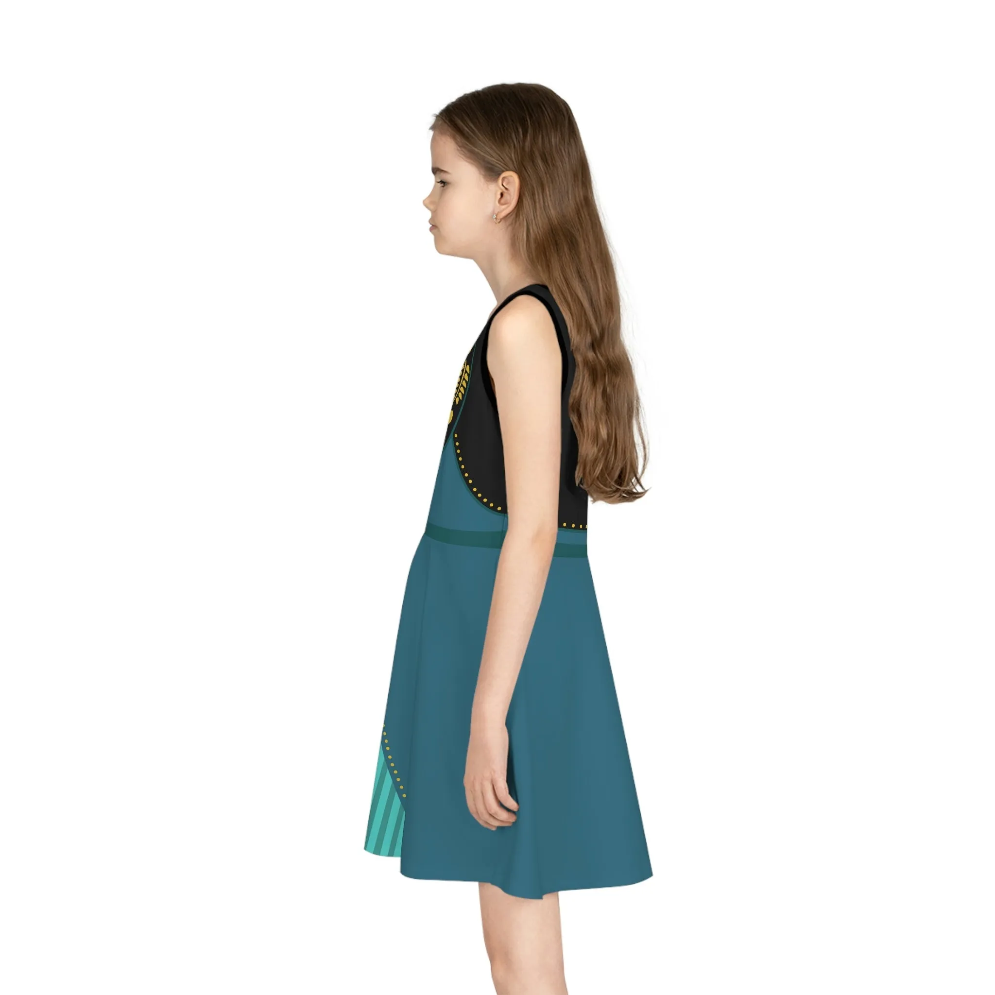 It's Good to be Queen Girls' Sleeveless Sundress