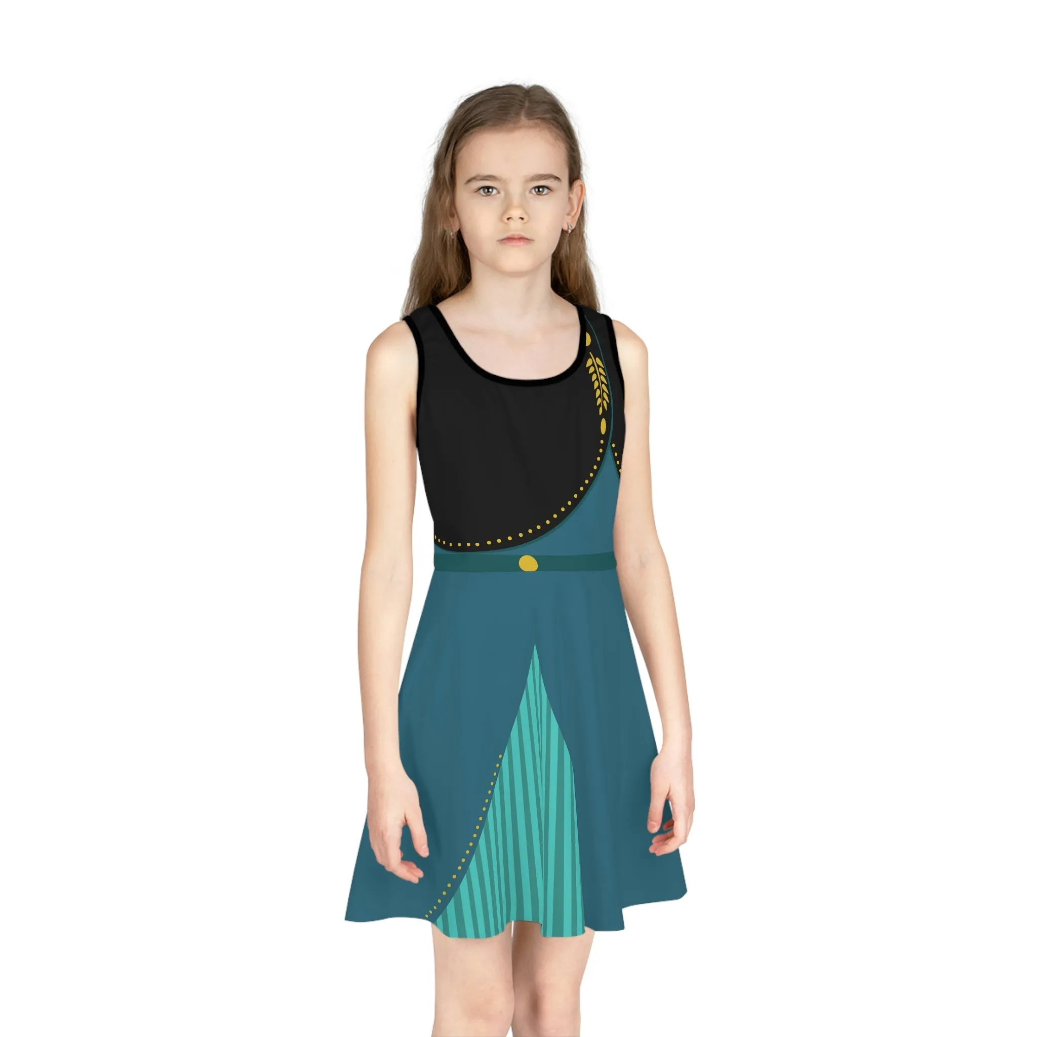 It's Good to be Queen Girls' Sleeveless Sundress
