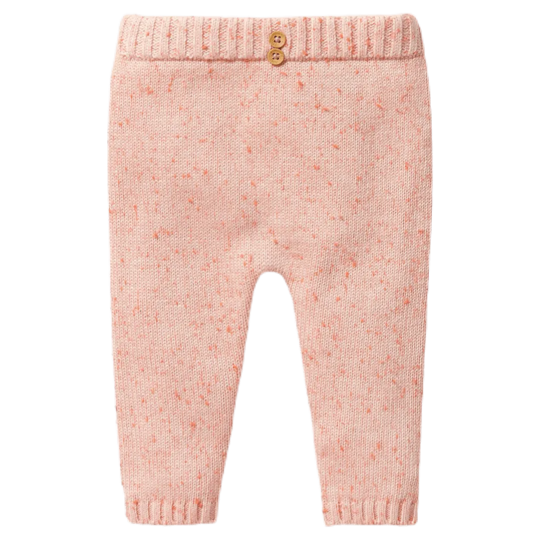Knitted Legging - Silver Peony Fleck