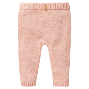 Knitted Legging - Silver Peony Fleck