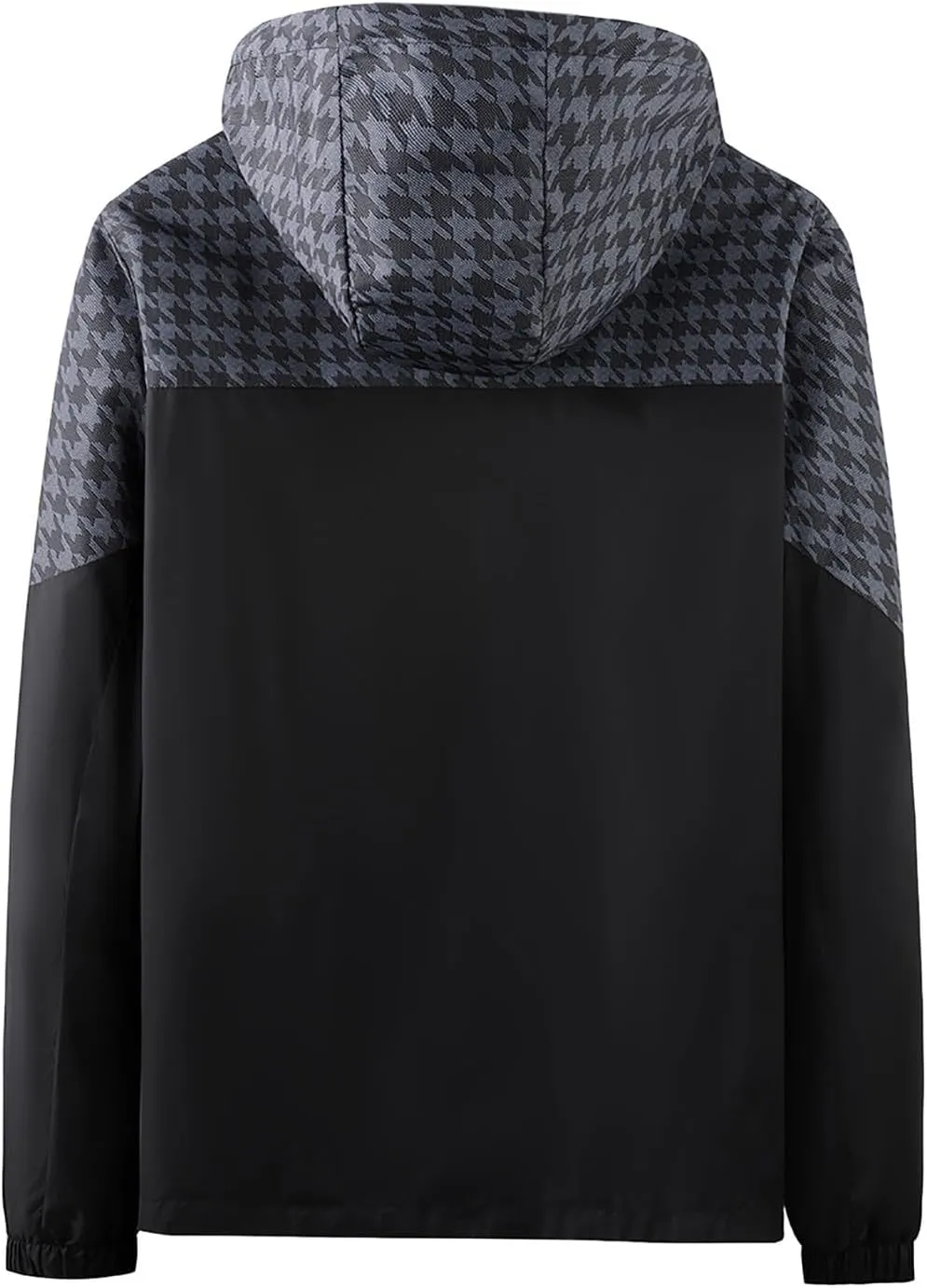 Men Rain Jacket Waterproof Breathable Raincoat with Hood Work Jacket for Outdoor Hiking Traveling Cycling Windbreaker