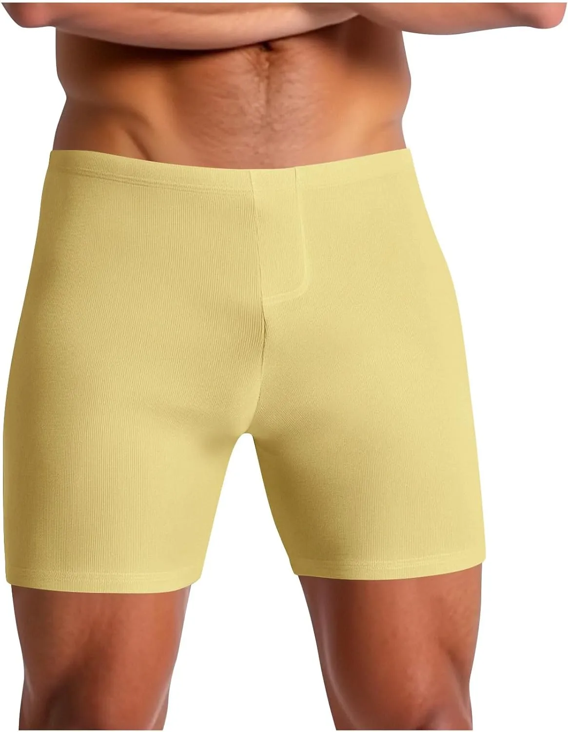 Mens Compression Shorts Comfy Active Basic Short Leggings Fitness Clothing with Elastic Waistband Underwear
