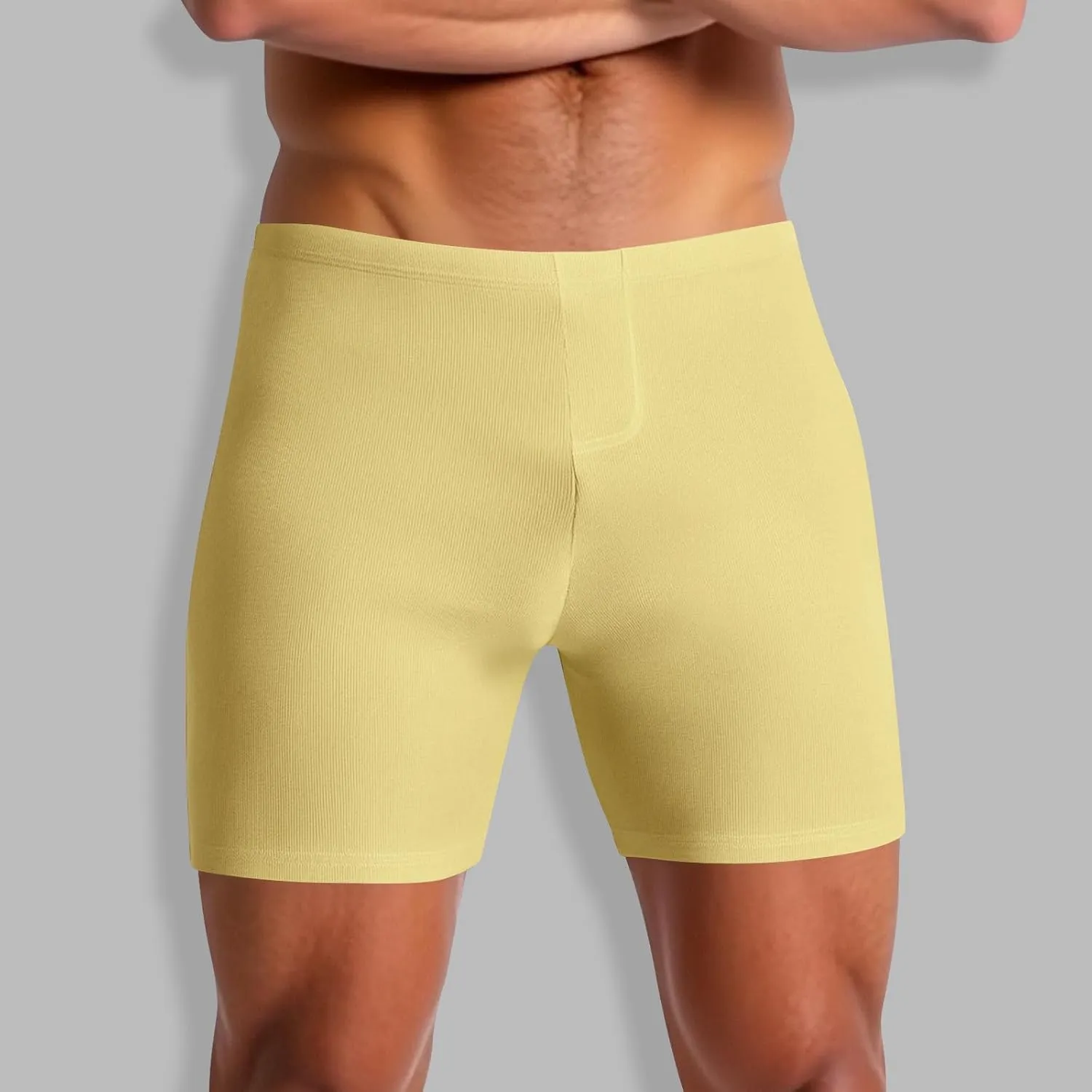 Mens Compression Shorts Comfy Active Basic Short Leggings Fitness Clothing with Elastic Waistband Underwear