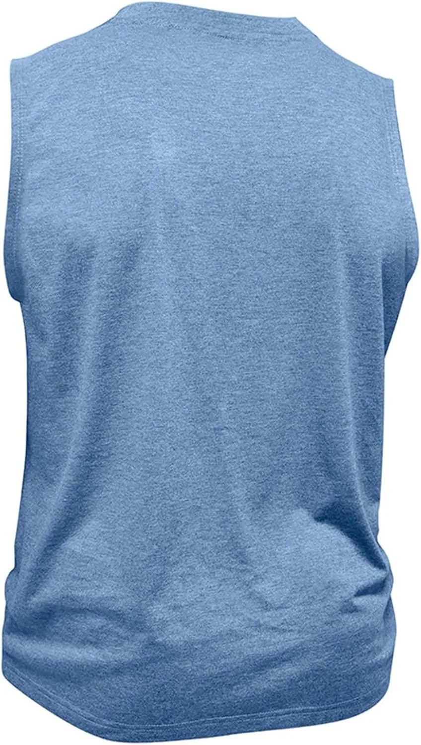 Mens Slim Fit Muscle Tank Tops Sleeveless Round Neck Workout Gym Big and Tall Button up Henley Shirt Casual Basic