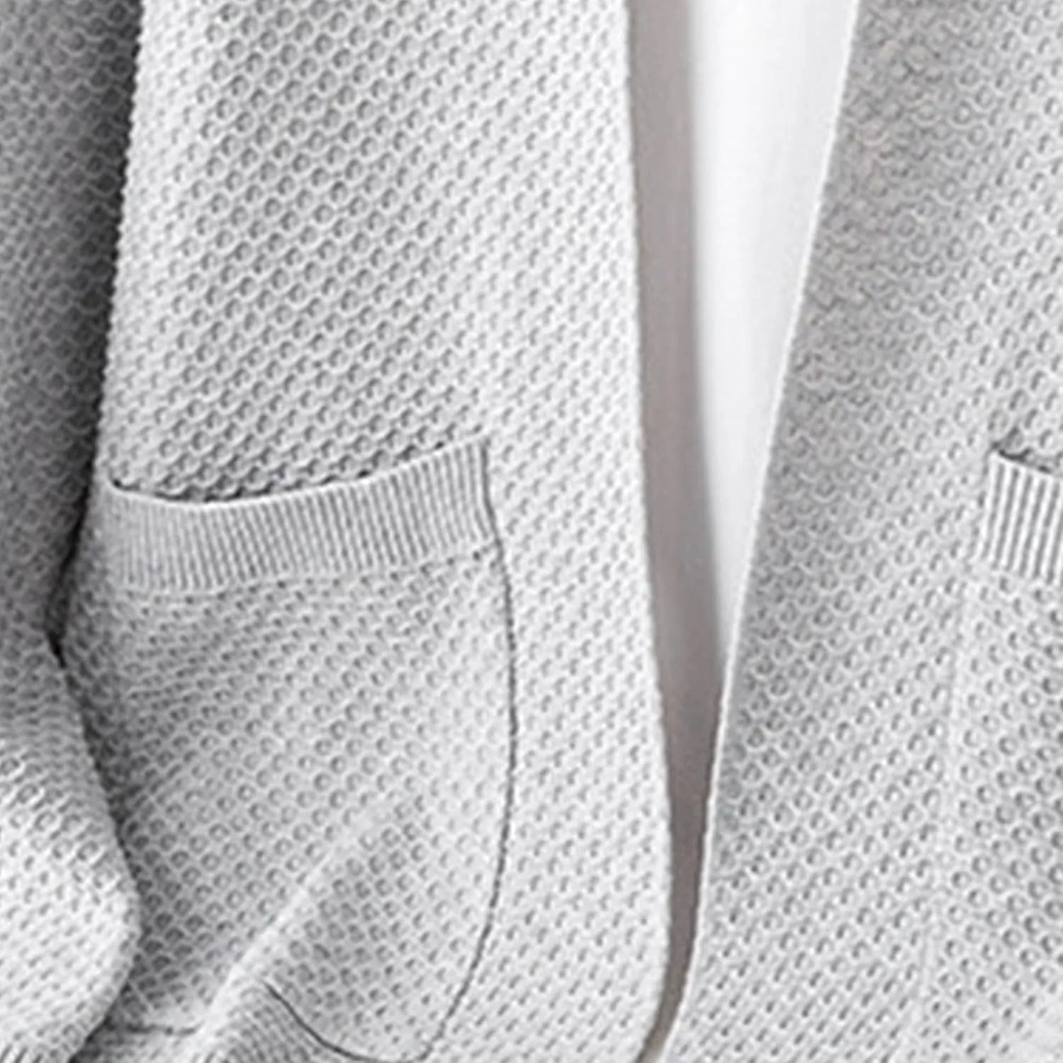 Men's V-Neck Stretchy Fleece Sweater Solid Color Casual Cardigan Coats Slim Soft Stylish Knitted Coats