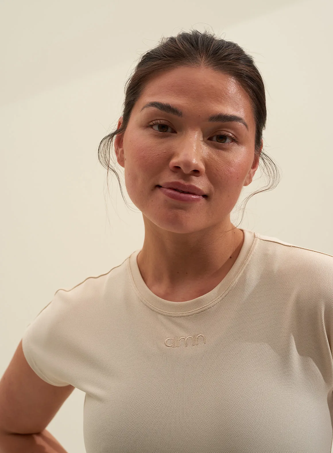 Oat White Airy Slit Top