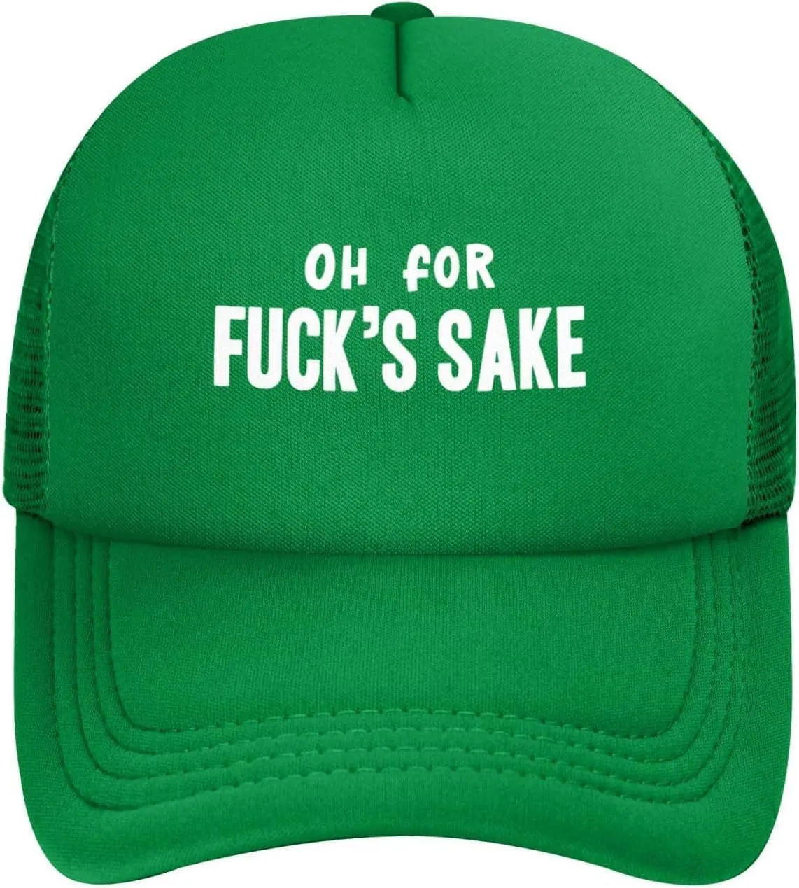 Oh for Fuck'S Sake Hat Adjustable Funny Mesh Baseball Cap Summer Trucker Hat Men Women