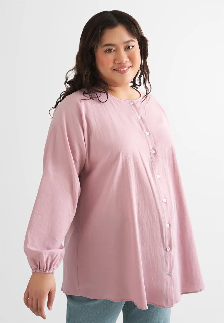 Paloma Minimalist Cotton Button Blouse