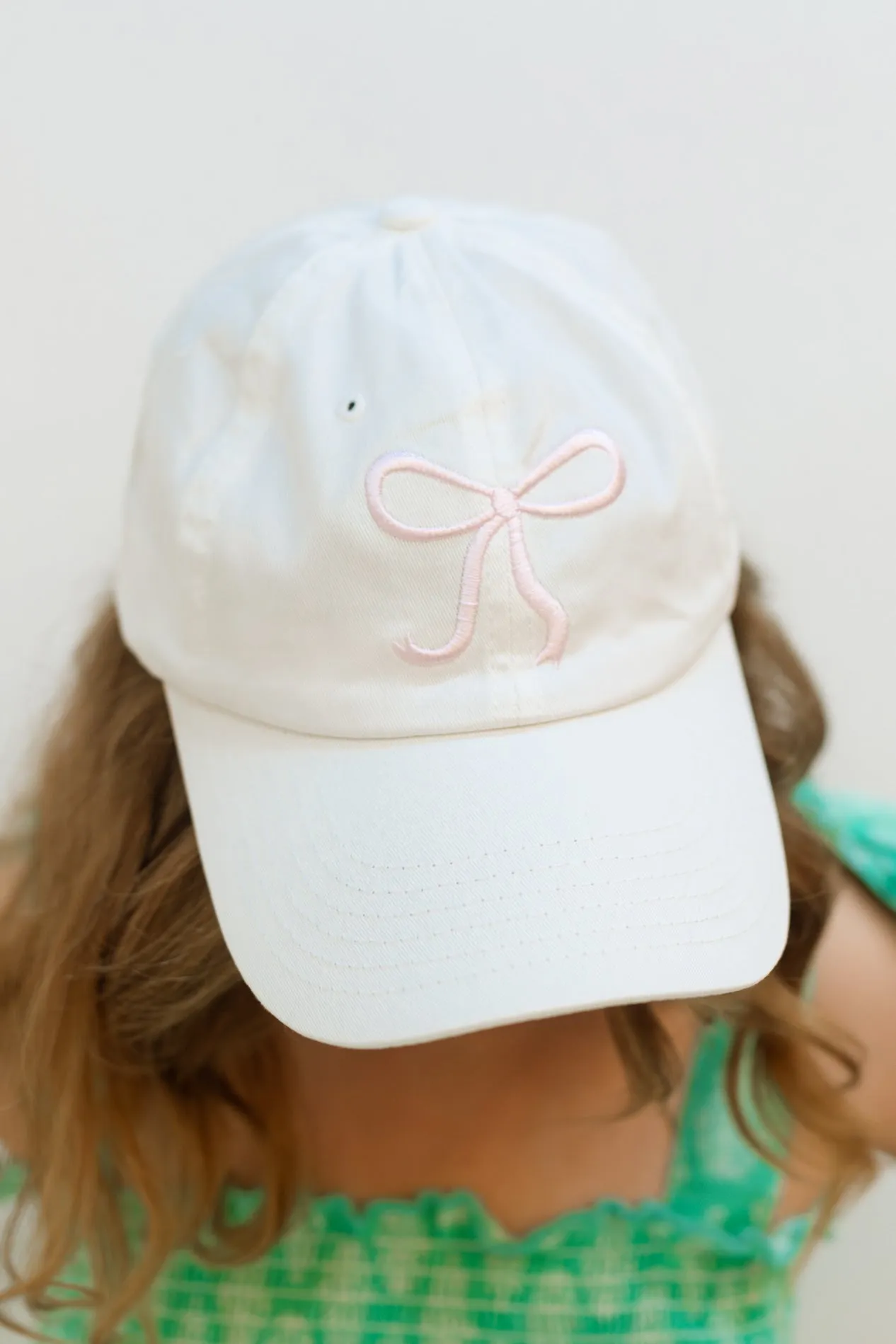 Ribbon Baseball Cap - White