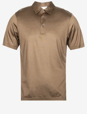 Silk Polo Brown
