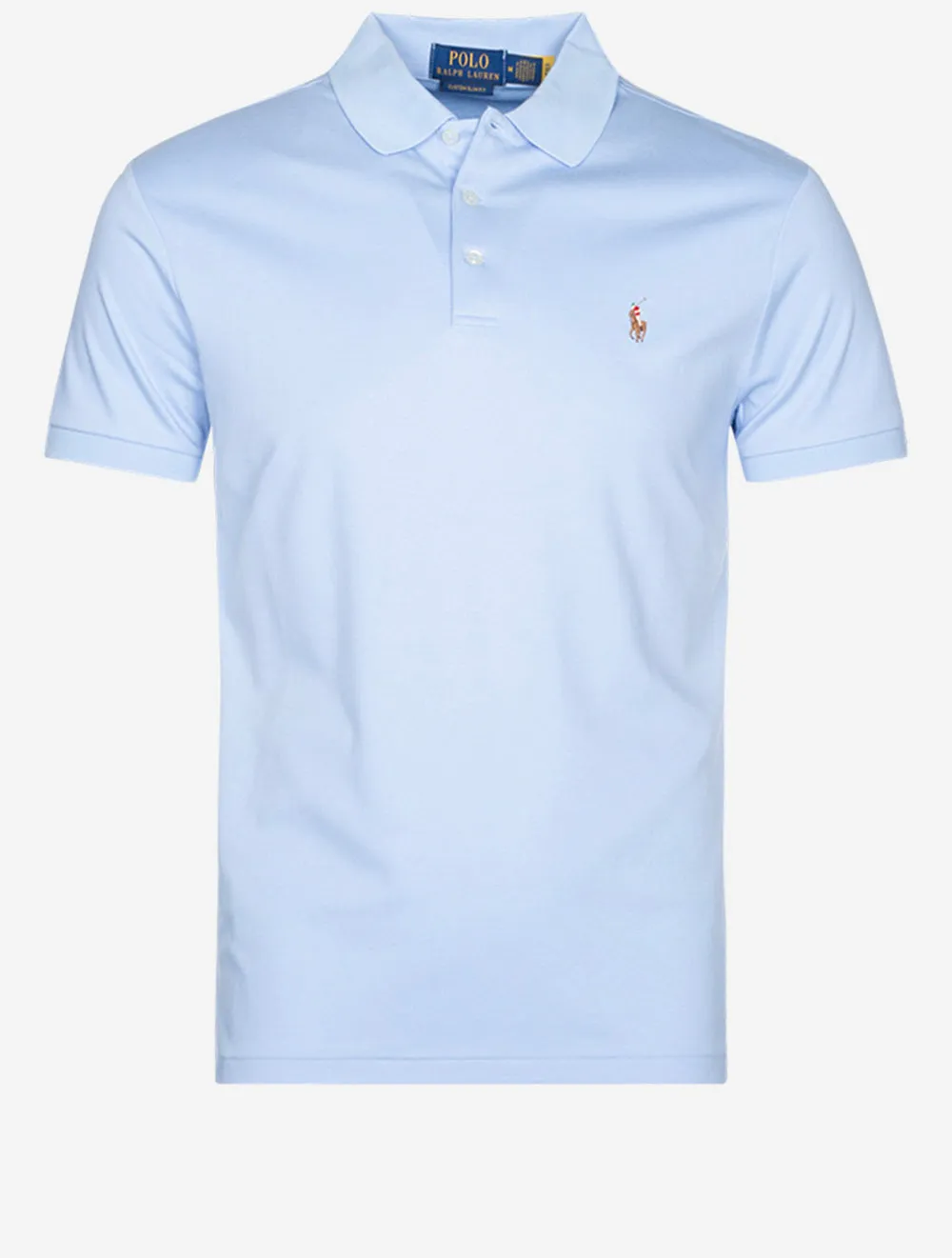 Slim Fit Pima Short Sleeve Polo Blue