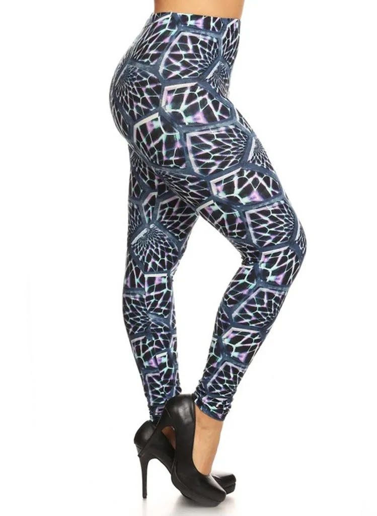 Soft Leggings - Web Print