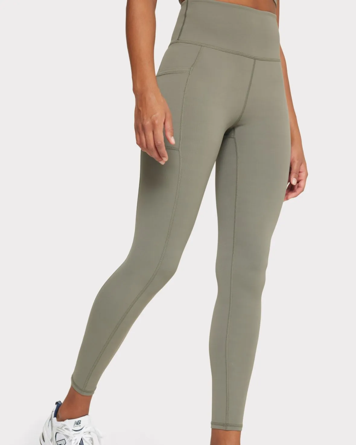 Soft   Stretch High-Rise Leggings - Sage