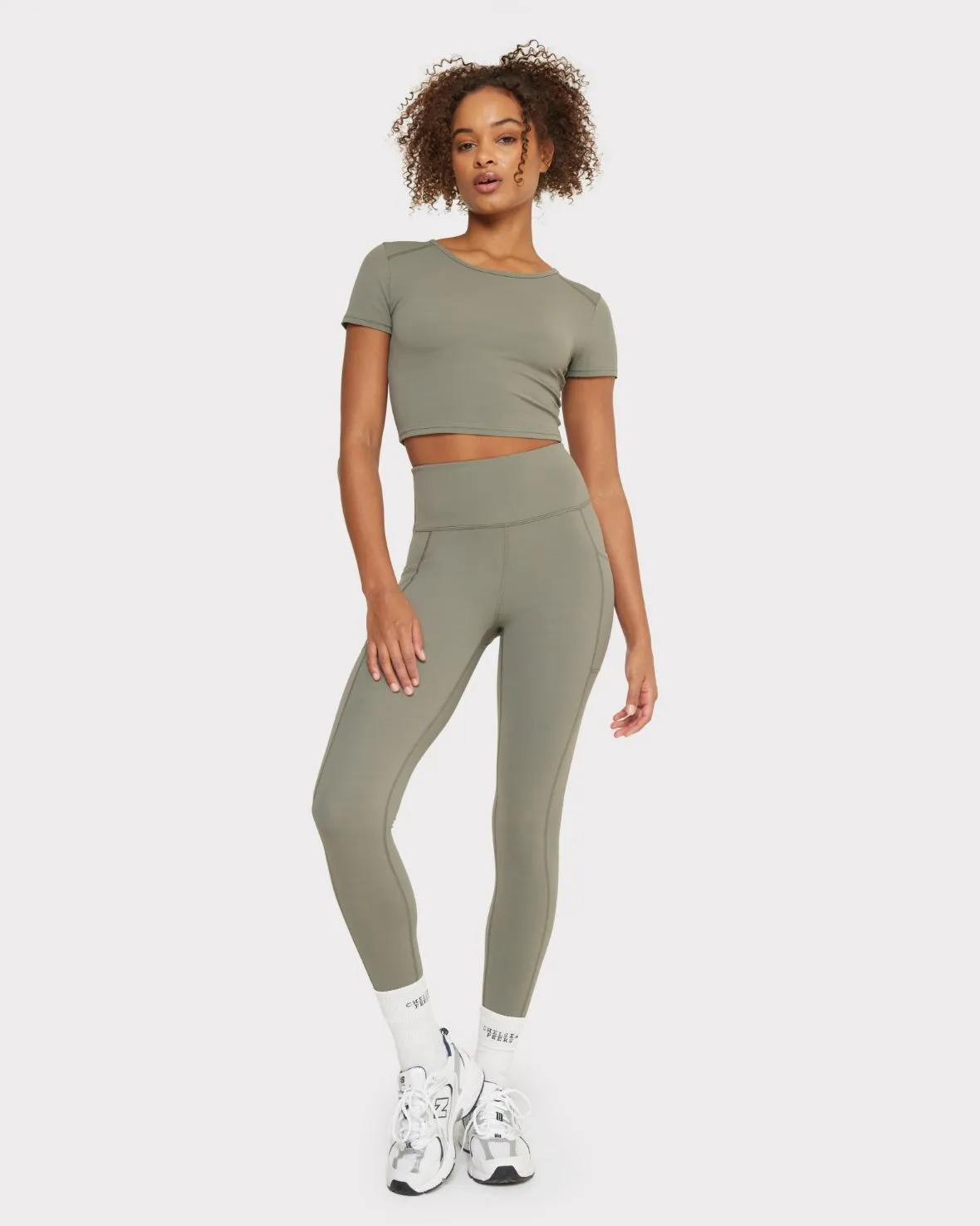 Soft   Stretch High-Rise Leggings - Sage