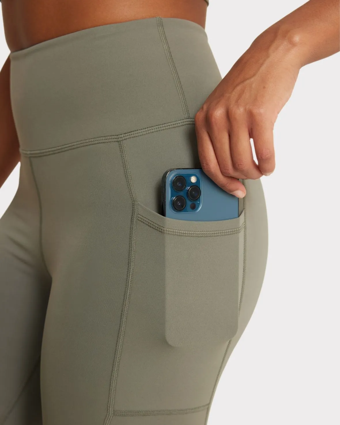 Soft   Stretch High-Rise Leggings - Sage
