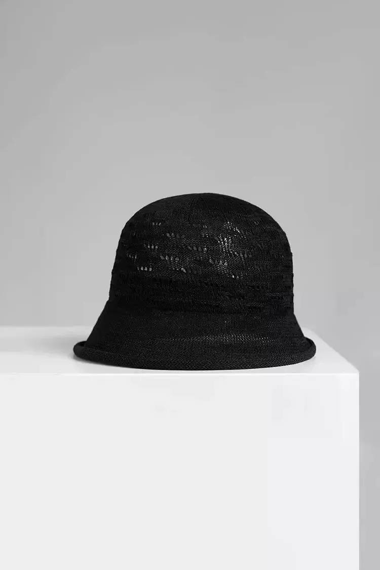Summer Breathable Crochet Bucket Hat
